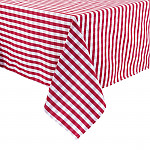 Comfort Gingham Tablecloths Red and White