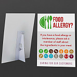 Customer Allergen Symbols & Ingredients Awareness Pub & Cafe Notice (2 x Display Options)