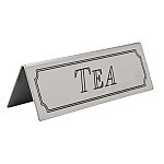 Beaumont Tea Table Sign Stainless Steel
