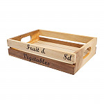 T&G Rustic Wooden Fruit and Veg Crate