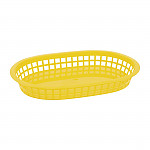 Oval Polypropylene Food Basket Black (Pack of 6)