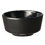 APS Zen Melamine Round Sloped Bowl Black 300ml