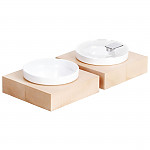APS Frames Maple Wood Small Square Buffet Bowl Box