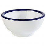 APS Pure Bowl White And Blue 95(D) x 45(H) 0.09Ltr (B2B)