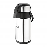 Olympia Pump Action Airpot Etched 'Tea' 3Ltr