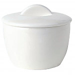 Royal Porcelain Classic White Sugar Bowls with Lids (Pack of 12)