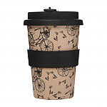 Ecoffee Cup Bamboo Reusable Coffee Cup Kerr & Napier Black 12oz