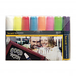 Securit Chalkmaster 15mm Liquid Chalk Pens Assorted Colours (Pack of 8)