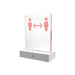 Social Distancing Sign with Motion Sensors