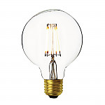 Industville Vintage LED Filament Bulb Small Globe Edison Screw Clear 7W