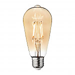 Industville Vintage LED Filament Bulb Pear Edison Screw Amber 5W