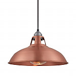 Industville Old Factory Slotted Heat Pendant Copper 380mm
