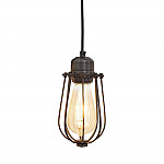 Industville Orlando Wire Cage Pendant Pewter 100mm