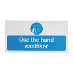 Use Hand Sanitiser Sign 100mm Self-Adhesive