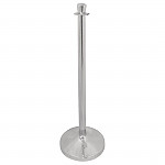 Bolero Stainless Steel Flat Top Barrier Post