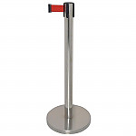 Bolero Polished Barrier with Red Strap 3m