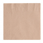 Vegware Compostable Unbleached Lunch Napkins 330mm (Pack of 2000)