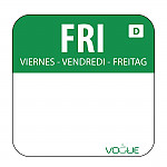 Dissolvable Food Rotation Labels Friday (Pack of 1000)