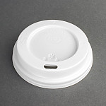 Fiesta Disposable Coffee Cup Lids White 225ml / 8oz