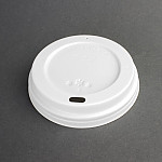 Fiesta Disposable Coffee Cup Lids White 340ml / 12oz and 455ml / 16oz