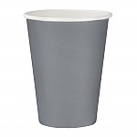 Fiesta Disposable Coffee Cups Single Wall Charcoal 340ml / 12oz