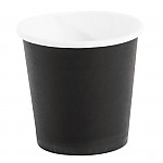 Fiesta Disposable Espresso Cups Single Wall Black 112ml / 4oz