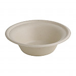 Fiesta Green Compostable Bagasse Round Bowls Natural Colour (Pack of 50)