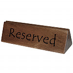 Olympia Acacia Menu Holder and Reserved Sign (Pack of 10)