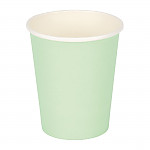 Fiesta Disposable Coffee Cups Single Wall Turquoise 225ml / 8oz