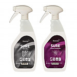 SURE Cleaner and Disinfectant / Descaler Refill Bottles 750ml (6 Pack)