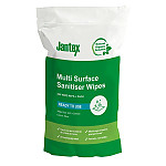 Jantex Green Surface Sanitiser Wipes Refill Pack 200mm (Pack of 200)