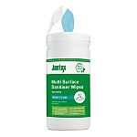 Jantex Green Surface Sanitiser Wipes Starter Tub 200mm (Pack of 200)