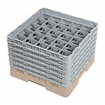 Cambro Camrack Beige 25 Compartments Max Glass Height 298mm