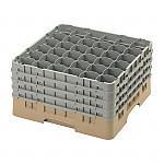 Cambro Camrack Beige 36 Compartments Max Glass Height 238mm