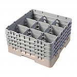 Cambro Camrack Beige 9 Compartments Max Glass Height 215mm