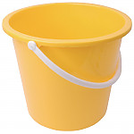 Jantex Round Plastic Bucket Yellow 10Ltr