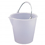 Jantex Heavy Duty Plastic Bucket White 12Ltr