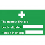 Nearest First Aid Box Sign