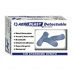 AEROPLAST DETECTABLE BLUE PLASTERS EXTRA WIDE 25X75MM - BOX 100