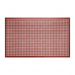 Jantex Rubber Anti Fatigue Mat Red