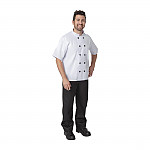 Essentials Short Sleeve Chef Jacket White (Pack of 2)