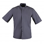 Southside Band Collar Jacket Charcoal