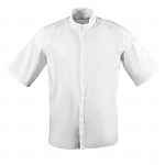 Southside Band Collar Jacket White