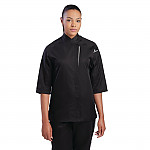 Chef Works Cool Vent Verona Womens Chefs Jacket Black