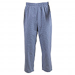 Whites Easyfit Trousers Teflon Blue Check