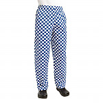 Chef Works Essential Baggy Pants Big Blue Check