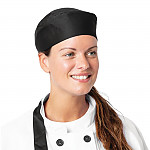 Essentials Chef Skull Caps Black (Pack of 2)