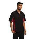 Colour by Chef Works Unisex Contrast Shirt Black and Red