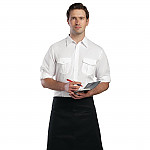 Chef Works Unisex Contrast Shirt Black and Merlot