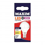 Maxim LED Round SES Warm White Light Bulb 6/40w